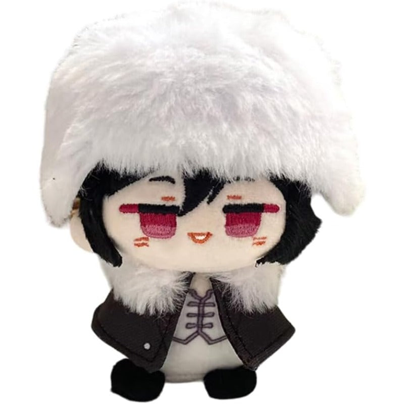 Anime Plush Keychain, 4" Cute Chibi Plush Figure for BSD Fans (Dostoevsky) - Soft Friend