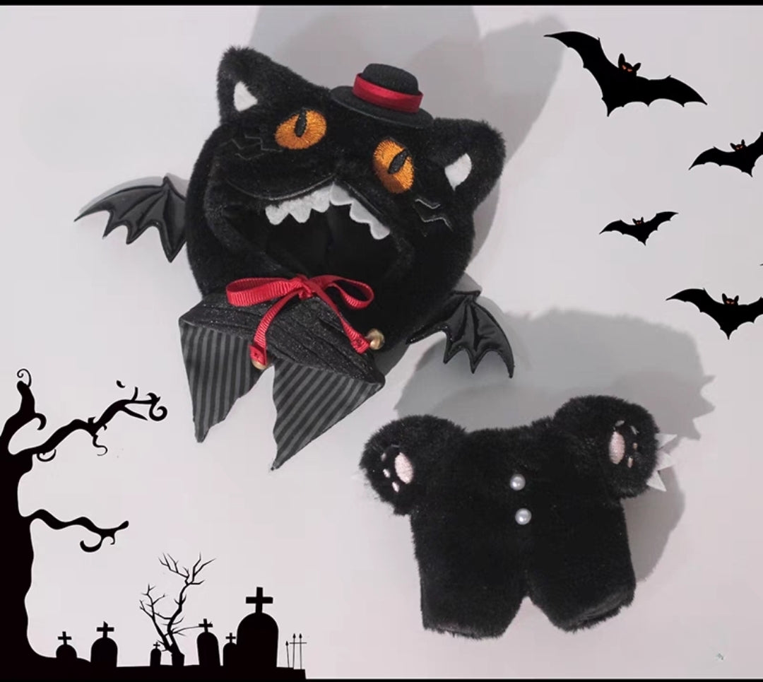 Witch & Black Cat Labubu Clothes | Handmade Labubu Outfit - Soft Friend