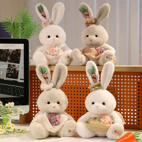 12.6" Countryside Bunny Stuffed Animal Plush Toy