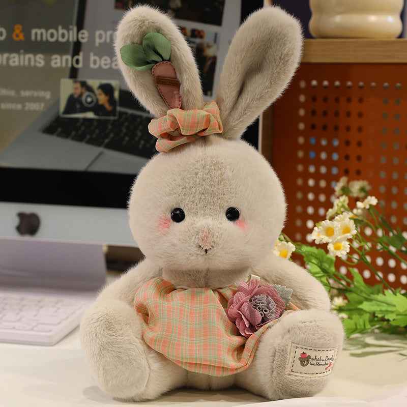 12.6" Countryside Bunny Stuffed Animal Plush Toy