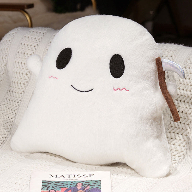 Cute Sickle Ghost Plush Toy Stuffed Pillow - Soft Friend