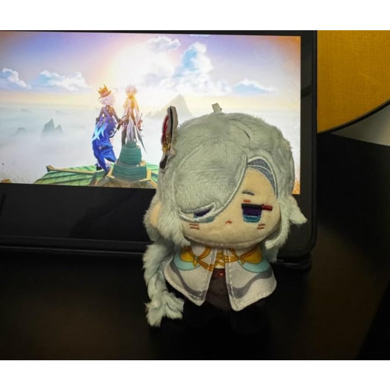 Anime Plush Keychain, 4"/10cm Cute Chibi Plush Figure for Genshin Fans - Soft Friend