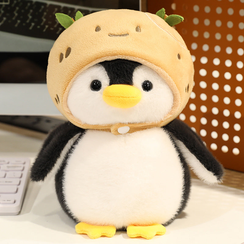 7.87" Cute Fun Hat Penguins Stuffed Animal Kawaii Plush Toy - Soft Friend