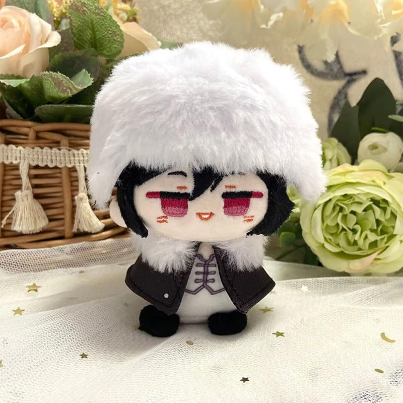Anime Plush Keychain, 4" Cute Chibi Plush Figure for BSD Fans (Dostoevsky) - Soft Friend