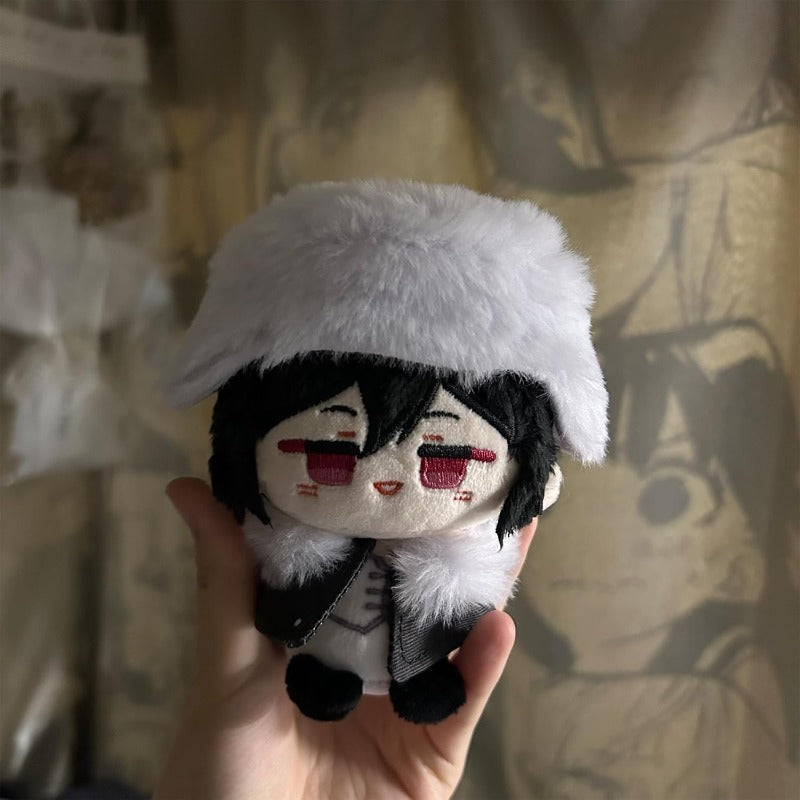 Anime Plush Keychain, 4" Cute Chibi Plush Figure for BSD Fans (Dostoevsky) - Soft Friend