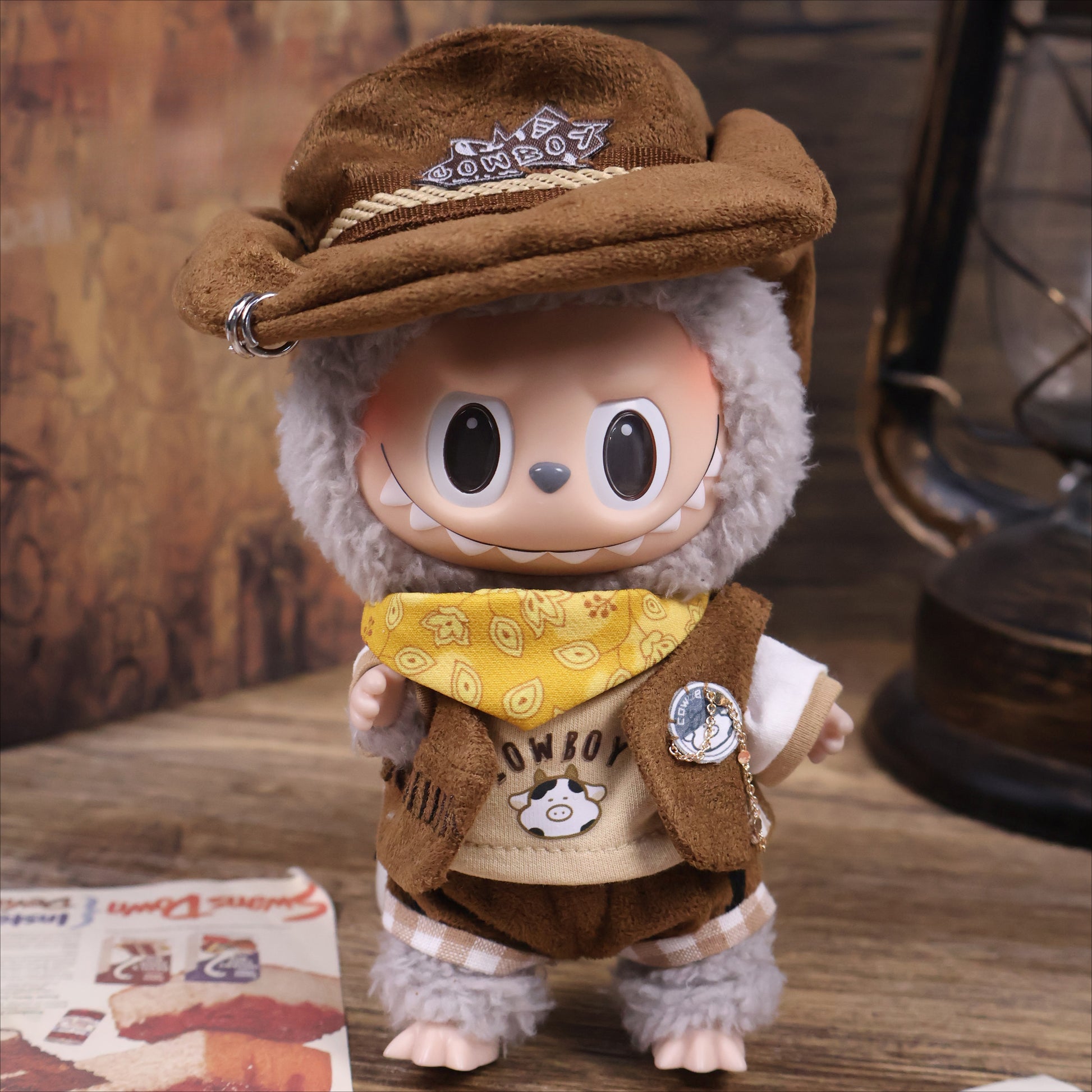 Western Past Labubu Clothes | Handmade Labubu Outfit - Soft Friend