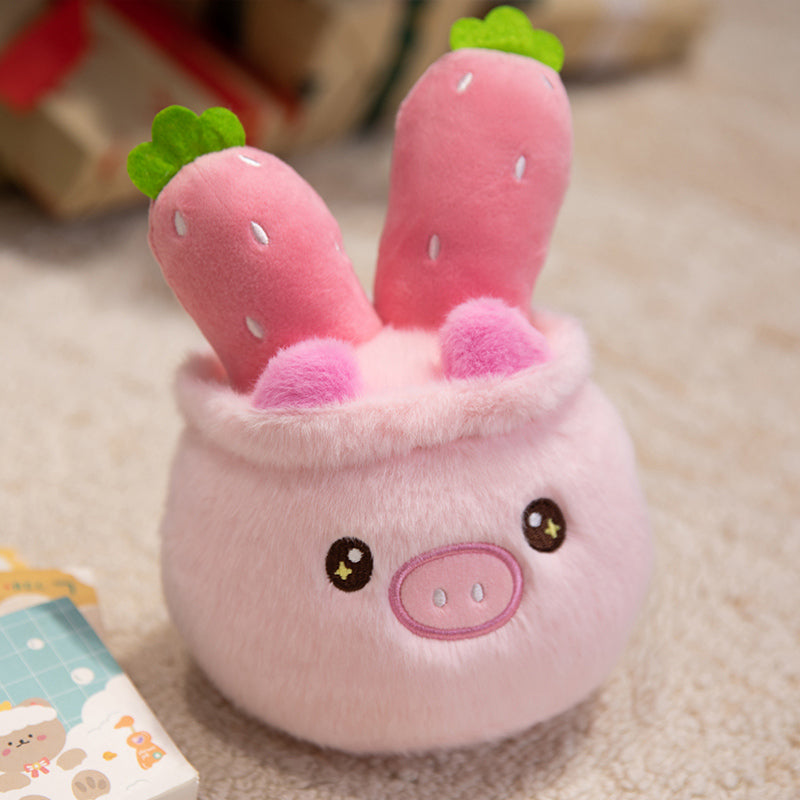 7.87" Potted Animals Stuffed Animals Plush Toy - Soft Friend